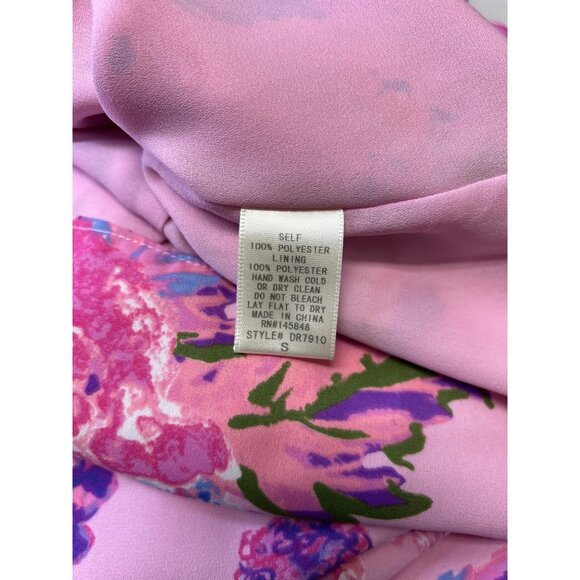Everly Anthropologie Womens Floral Pink Halter Slip Dress S - Picture 7 of 9